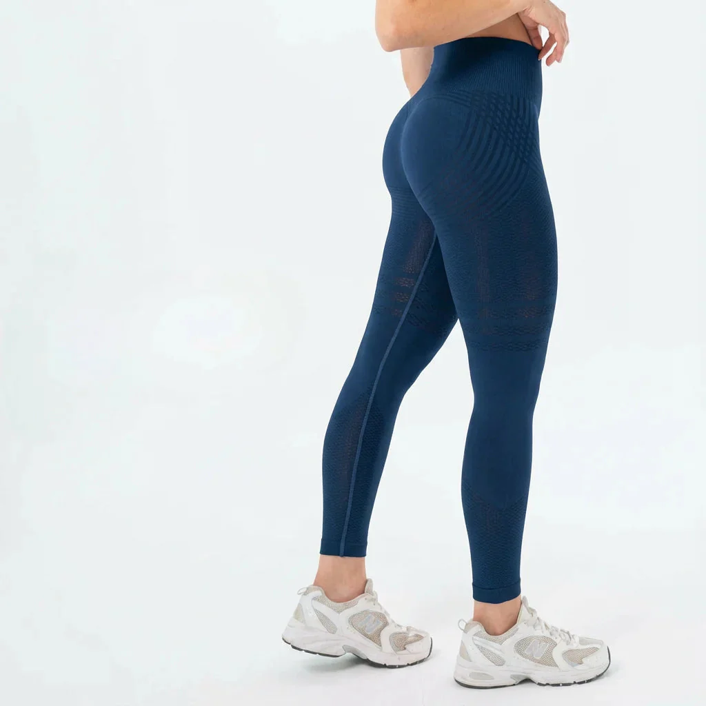 Legging sculptant 3D Narelya bleu foncé